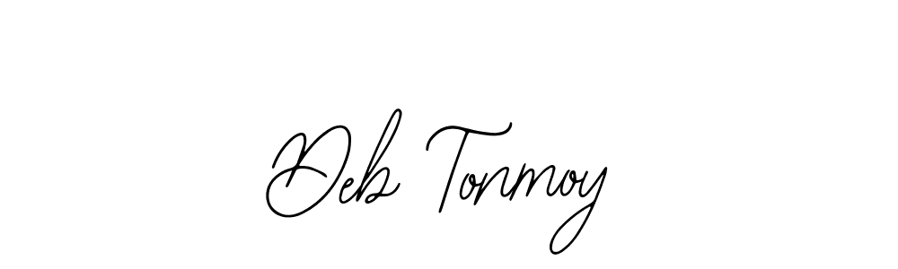 How to make Deb Tonmoy name signature. Use Bearetta-2O07w style for creating short signs online. This is the latest handwritten sign. Deb Tonmoy signature style 12 images and pictures png